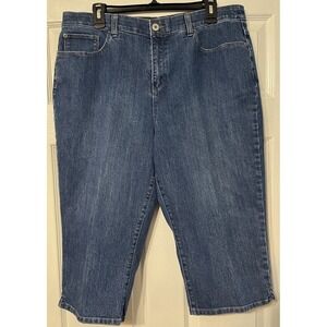 Christopher & Banks Blue Denim Capris